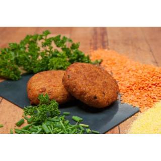 Rote-Linse Polenta Burger