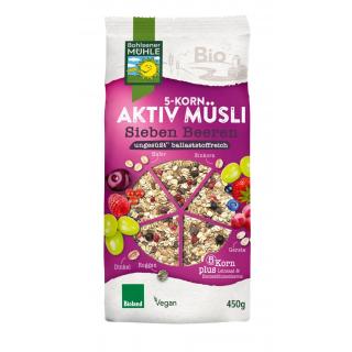 5 Korn Aktiv Müsli Sieben Beeren