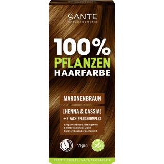 Pflanzen Haarfarbe Maronenbraun