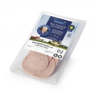 b*Mortadella vom Geflügel