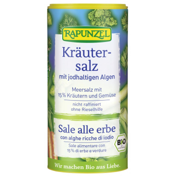 Jodiertes Kräutersalz mit 15% Kräutern & Gemüse