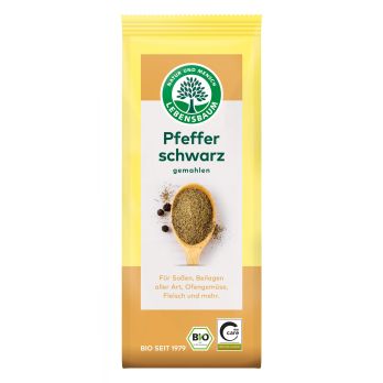 Pfeffer schwarz gemahlen, Tüte