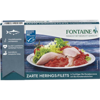 Heringfilets in Tomatencreme