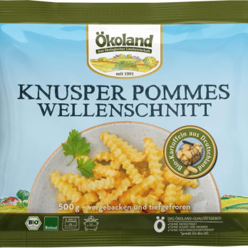 Knusper Pommes Wellenschnitt