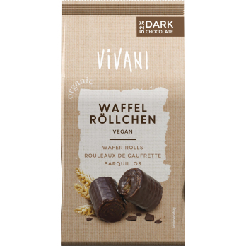 Waffel Röllchen Zartbitter
