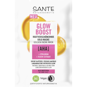 Glow Boost hautverschönernde Gold Maske mit AHA, H
