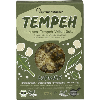Tempeh Lupinen Wildkräuter