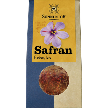 Safranfäden in der Tüte