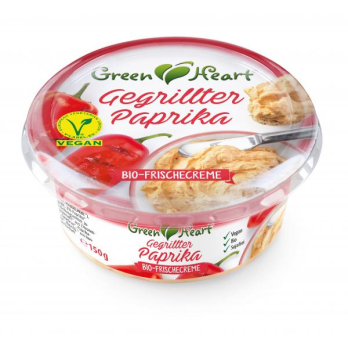 Frischcreme Gegrillte Paprika, Mandelbasis