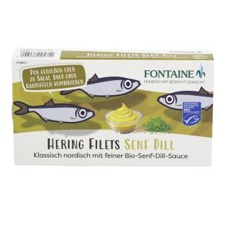 Heringfilets in Senf Dill Creme