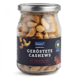 b*geröstete Cashews mit pikantem Chili