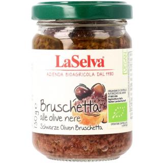 Bruschetta schwarze Oliven