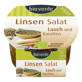 Linsen-Salat, vegan