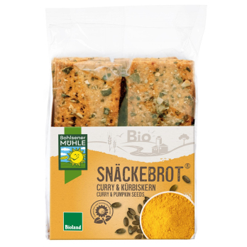 Curry & Kürbiskern Snäckebrot