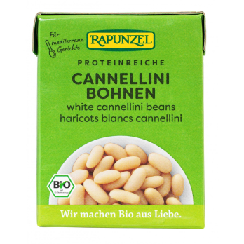 Weiße Cannellini Bohnen im Tetra Pak
