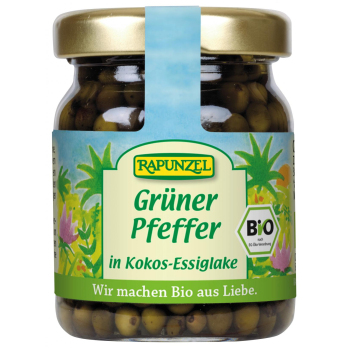 Grüner Pfeffer in Kokosessiglake