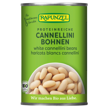 Weiße Cannellini Bohnen in der Dose