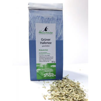 Hafertee, grün, geschnitten