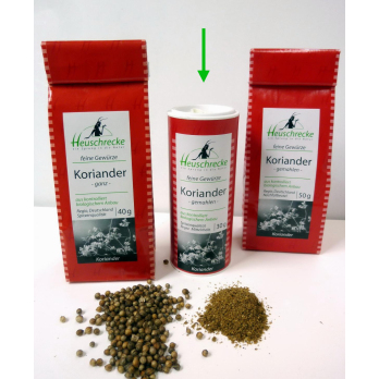 Koriander gemahlen, Dose