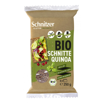 Black Quinoa Schnitten gf