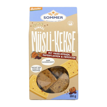 Dinkel Müsli Kekse demeter Sommer 150 g