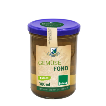 Gemüsefond, im Glas