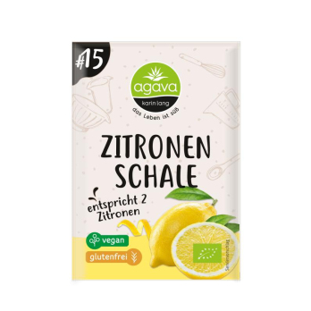 Zitronenschale gerieben Agava 10 g
