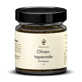 ÖK Oliventapenade mit Kapern, aus Kalamon Oliven,