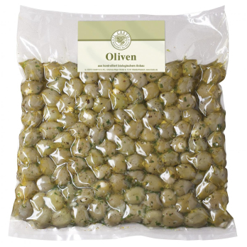 Griech. Oliven m Knoblauch,