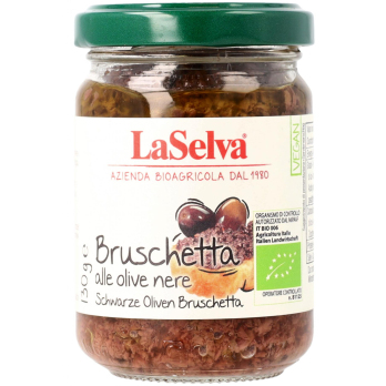 Bruschetta schwarze Oliven